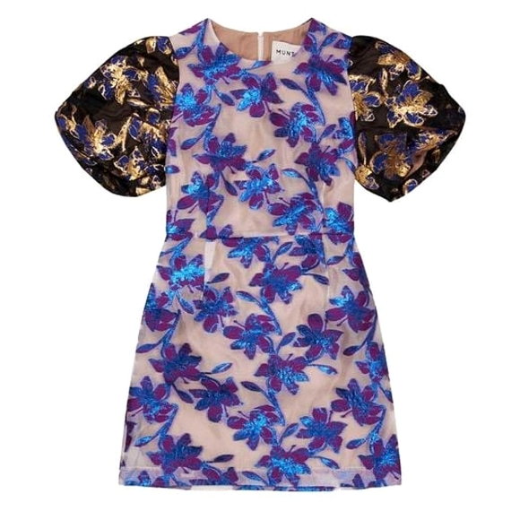 Munthe Brocade Metallic Dress - Picture 2 of 6